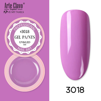 Arte Clavo Painting Gel 72 Colors 5ml Professional Nail Paint Color Gel Polish For Nail Art UV Gel Lacquer Gel Top Coat Manicure    Home Decor Supply | Online Retail | ShoreShopper.com