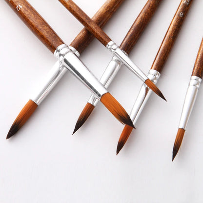 12 Pcs/set Nylon Hair Wooden Handle Watercolor Paint Brush Pen Set Learning DIY Oil Acrylic Painting Art Paint Brushes Supplies    Home Decor Supply | Online Retail | ShoreShopper.com
