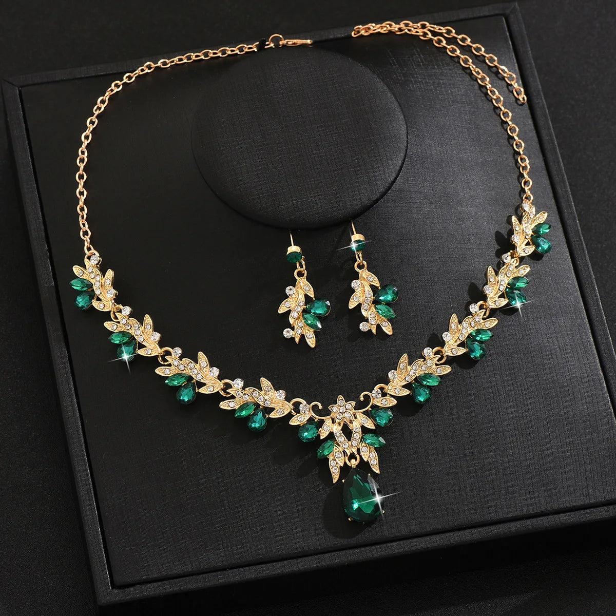 2025 Fashion Jewelry Set for Bridal Necklace Earrings Set Women Crystal Engagement Wedding Banquet Dress Accessories    Home Decor Supply | Online Retail | ShoreShopper.com