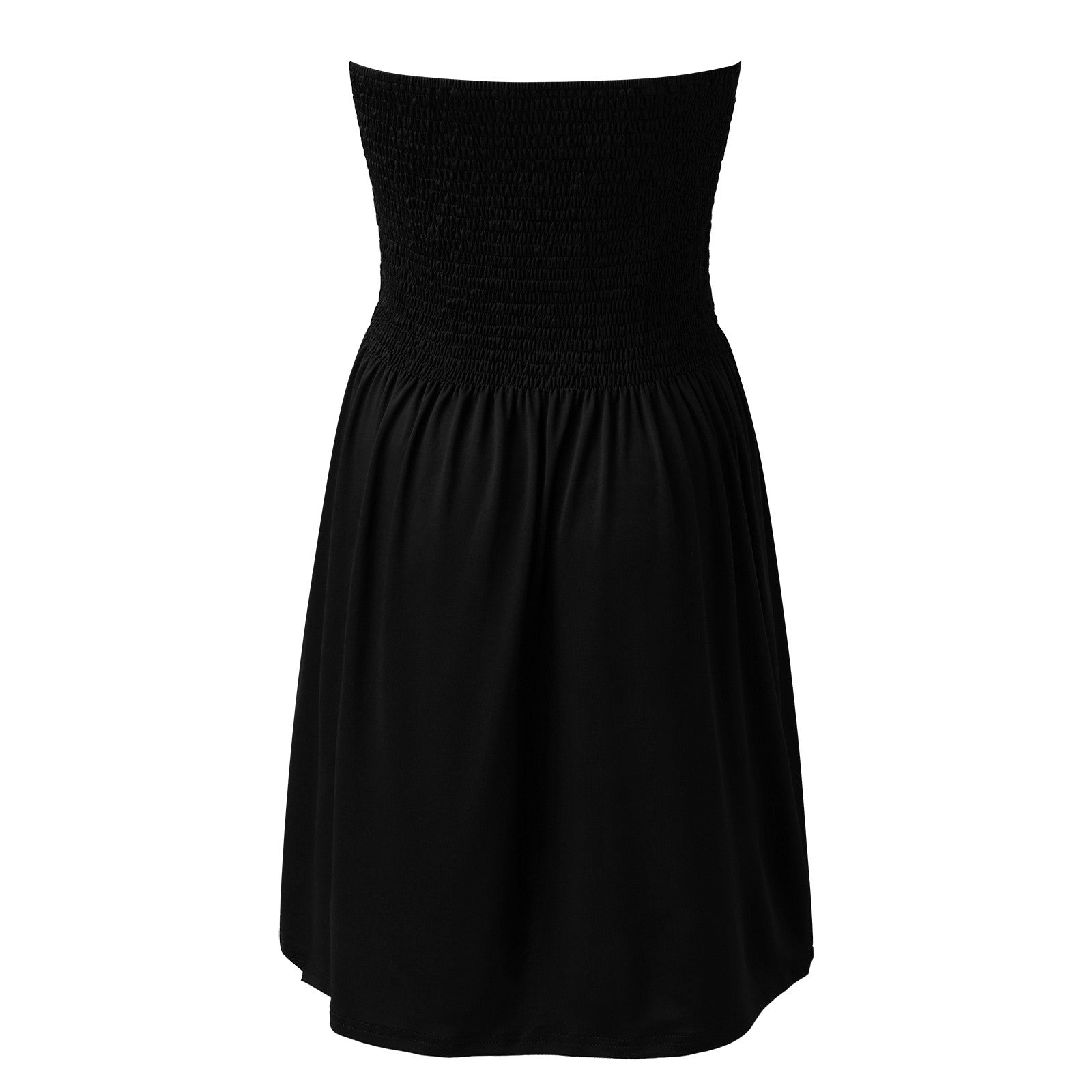 Sexy Off Shoulder Strapless Dress Women Summer Pleated Elastic Waist Party Beach Dresses Ladies Elegant Beach Flowy A Line Dress - ShoreCo.Shop