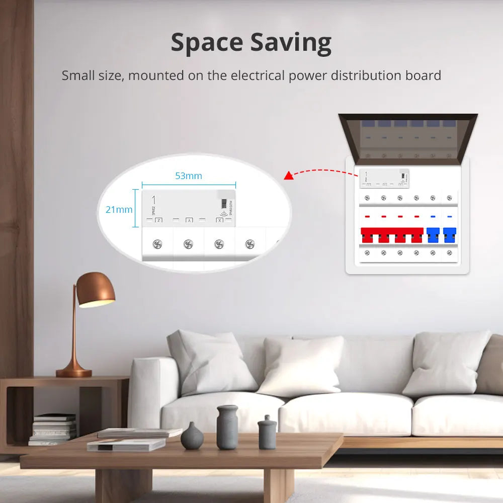 Smart 3-Phase 4-Wire Wifi Power Monitor 63A Bidirectional Solar Energy Meter w/ Tuya App Control - ShoreCo.Shop