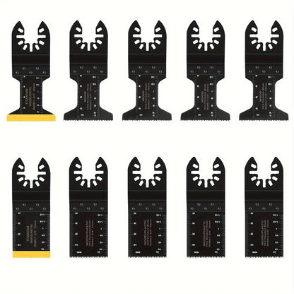 Titanium Oscillating Blades Kit: Cuts Metal/Wood/Plastic/Hard Material/Nails. Fits Dewalt, Rockwell, Milwaukee, Makita, Bo - ShoreCo.Shop