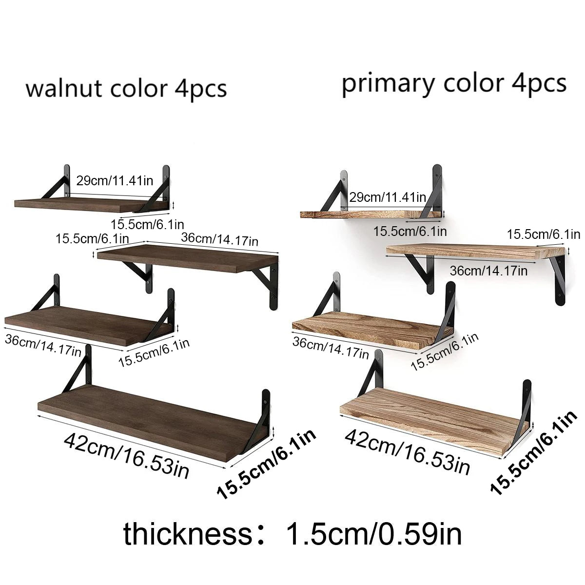 Floating Shelves for Wall,Bookshelves，Wall Mounted Wood Shelf for Living Room, Bathroom, Bedroom, Kitchen, Home Decor    Home Decor Supply | Online Retail | ShoreShopper.com