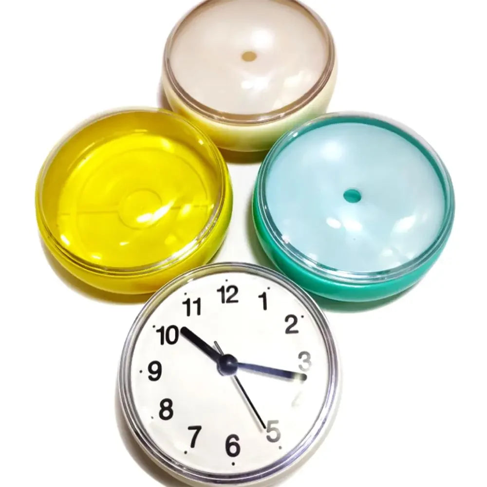Mini Sucker Wall Clock Bathroom Anti-Fog Waterproof 7cm Kitchen Toilet Small Quartz Table Clock    Home Decor Supply | Online Retail | ShoreShopper.com