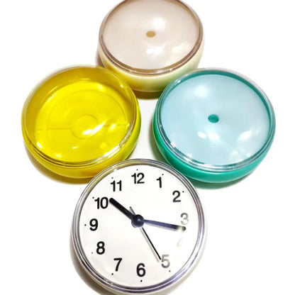 Mini Sucker Wall Clock Bathroom Anti-Fog Waterproof 7cm Kitchen Toilet Small Quartz Table Clock    Home Decor Supply | Online Retail | ShoreShopper.com