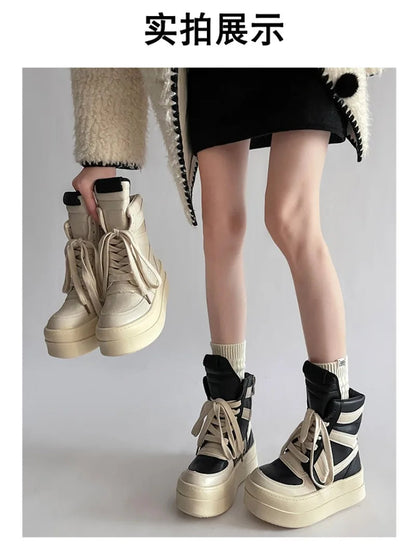 Shoes for Women Women's Ankle Boots Trendy Retro High-top Women's Shoes Fashion Casual Chunky Platform Luxury Designer Sneakers    Your Coastal Marketplace | Shoreshopper.com