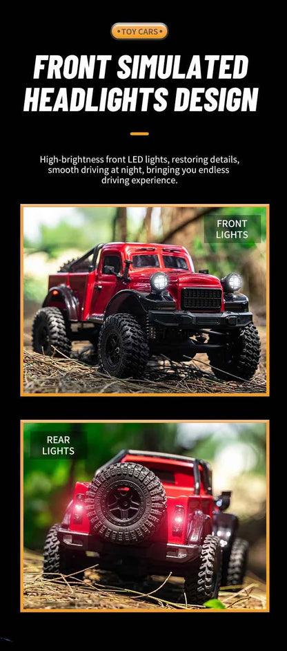 RC Car C8813 Full Proportional Throttle Pickup Truck Model Remote Control Toy 4WD Climbing Off-Road Rc Remote Control Car Gift