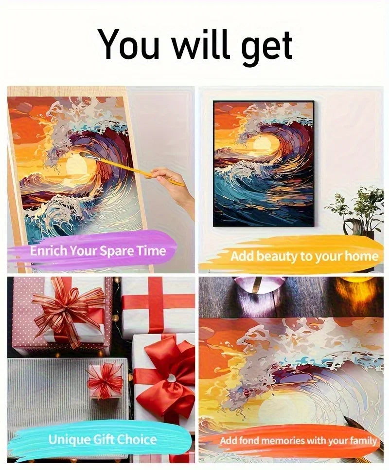 Paint by Numbers Kit for Adults，children，Beginner to Advanced NumberOil Paintin ，Home Decor ，DIY Art Scenery Oil Paintin    Home Decor Supply | Online Retail | ShoreShopper.com