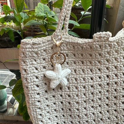 Finished Handmade Crochet Summer Beach Shells Starfish Accessories For Gift Decor,Knitted Wool Mini SeaShell Keyrings    Your Coastal Marketplace | Shoreshopper.com