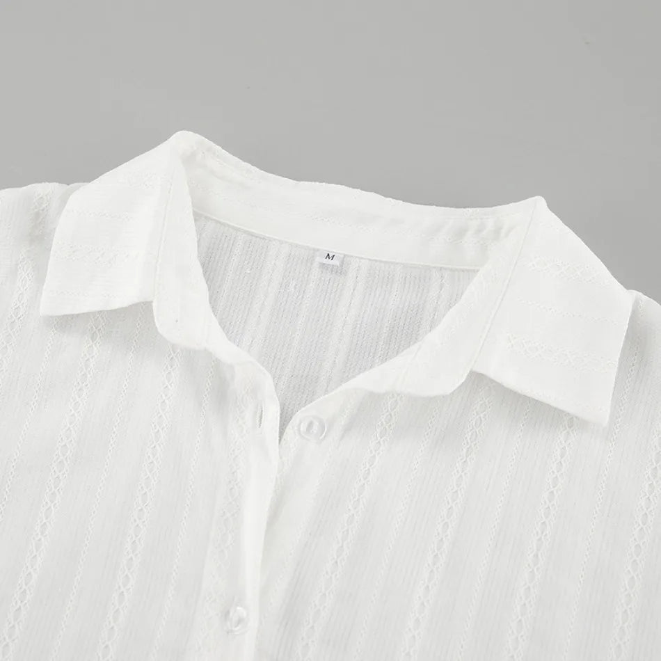 New Fashion White Shirts Women Long Sleeve Oversize Blouse New Spring Summer Basic Tops Cotton Chic Shirt for Women 100% Cotton    Your Coastal Marketplace | Shoreshopper.com