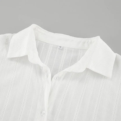 New Fashion White Shirts Women Long Sleeve Oversize Blouse New Spring Summer Basic Tops Cotton Chic Shirt for Women 100% Cotton    Your Coastal Marketplace | Shoreshopper.com