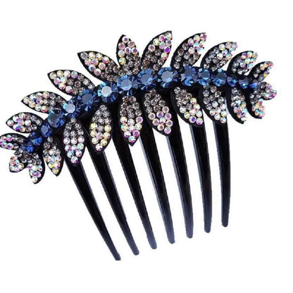 Headwear Elegant For Girls Ponytail Holder Flower Leaves Women Hair Comb Hair Claws Korean Barrettes Hair Clips