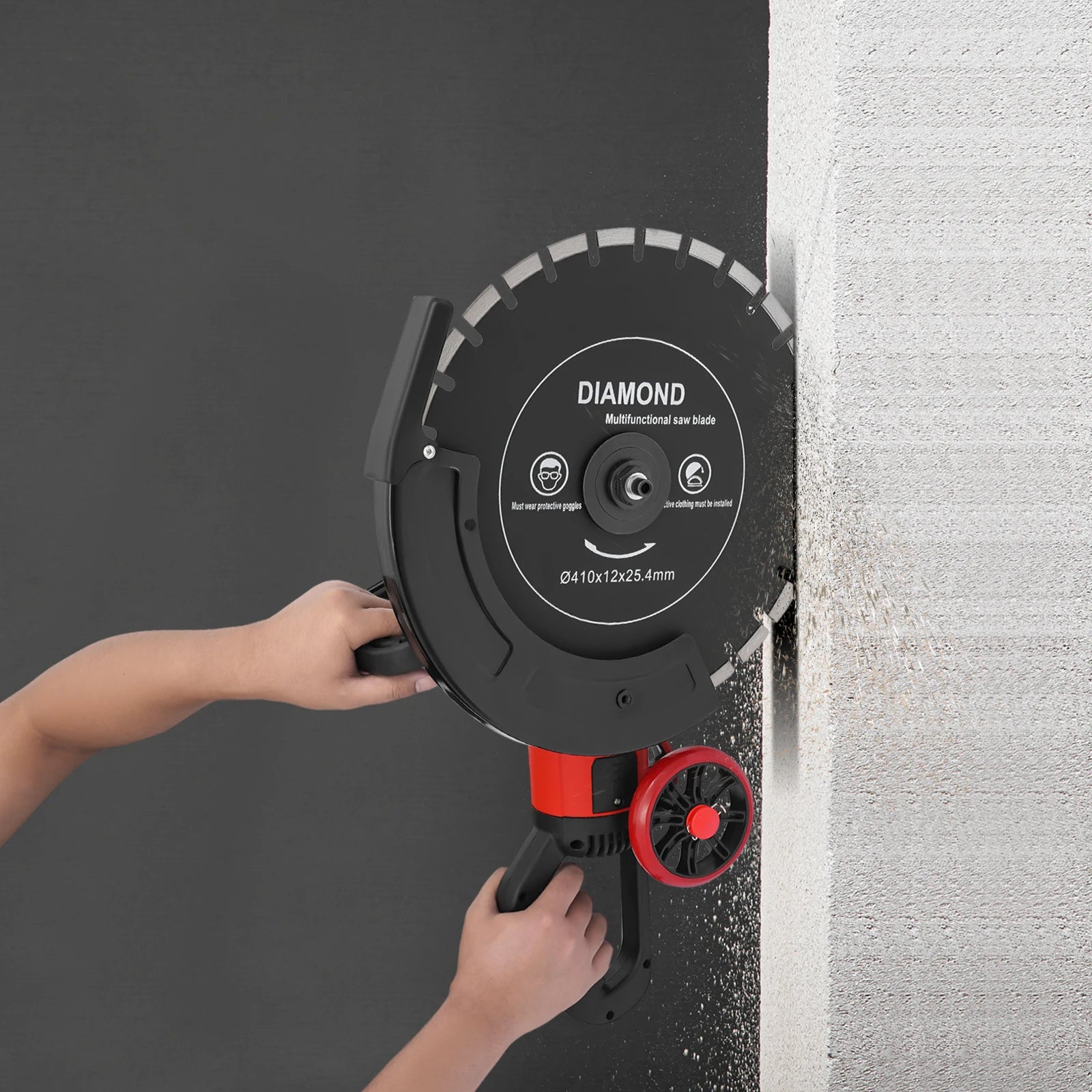 16In 4000W Electric Concrete Saw Brick Cutter Circular Saw Wall Slotting Groving with Saw Blade and Rolling Pulley 3000RPM    Home Decor Supply | Online Retail | ShoreShopper.com
