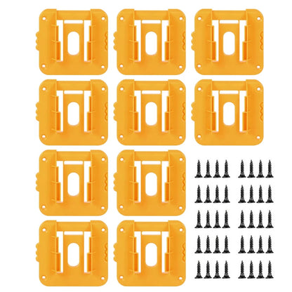 5/10PCS Battery Holder Stand for Dewalt 18V 20V Li-ion Battery,Wall Mount Battery Dock Storage Rack for Dewalt DCB182 DCB203 - ShoreCo.Shop