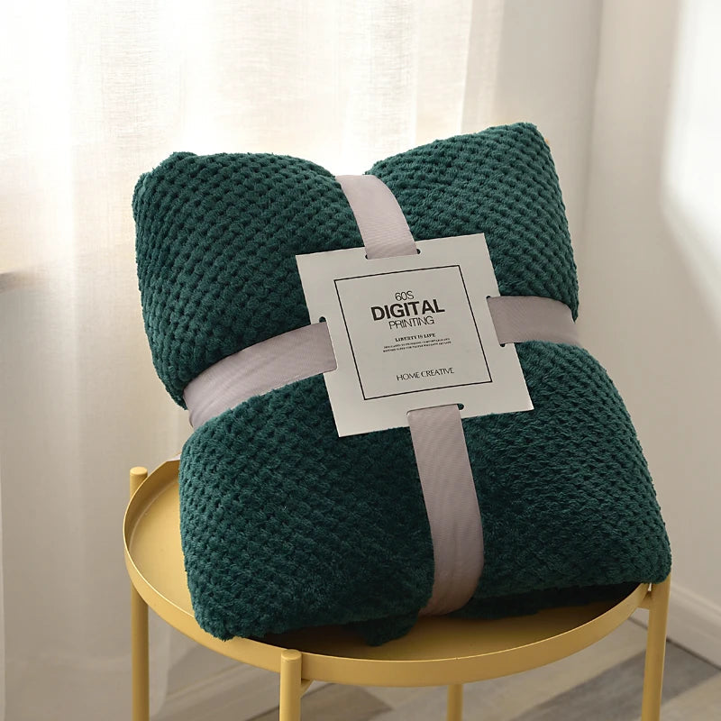 Fluffy Coral Velvet Blanket Flannel Plush Comfortable Thickened and Warm Soft Sofa Throw Blanket for Air-Conditioned Room Luxury    Your Coastal Marketplace | Shoreshopper.com
