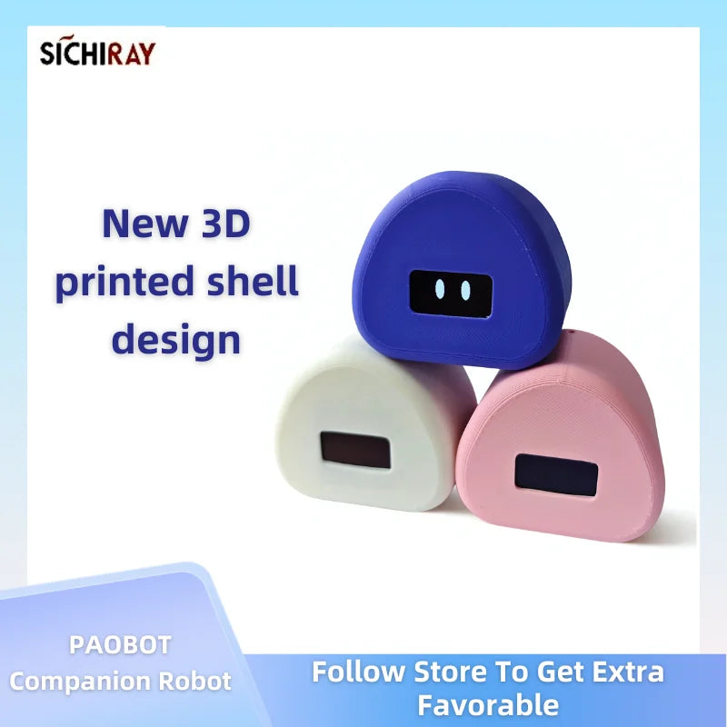 PAOBOT Intelligence Robot Companion Emo Robot Pets Interactive Smart Robot Toy Mini Desktop Robot Electronic Tamagotchi - ShoreCo.Shop