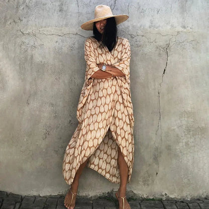 Beach Dress Tunic Cover up Embroidery Kaftan Saida de Praia Women Bikini Cover-up Pareo Sarong Beachwear    Your Coastal Marketplace | Shoreshopper.com