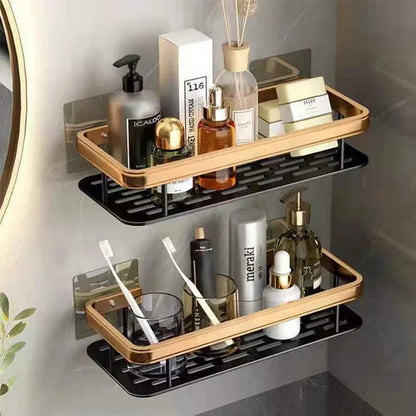 Bathroom Shelf Kitchen Storage Organizer Aluminum Alloy Shampoo Rack Shower Shelf Bathroom Accessories No Drill Shelf    Home Decor Supply | Online Retail | ShoreShopper.com