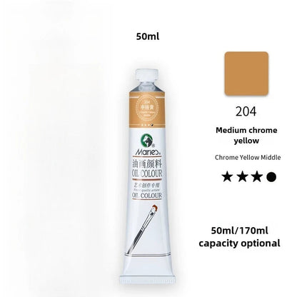 Maries Oil Paint 50ML Oil Painting Art Creation Pigment Large Oil Paint Paint Single Commonly Used 24 Colors    Home Decor Supply | Online Retail | ShoreShopper.com