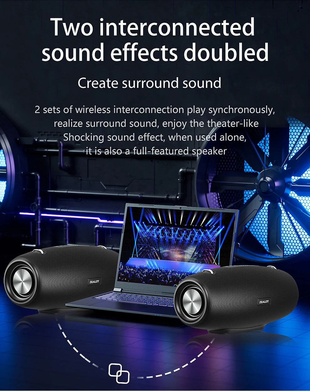 Zealot S67 Wireless Speaker WithShoulder Strap,Outdoor,Waterproof,Portable Speaker with Loud Stero and Booming Bass,40H Playtime    Home Decor Supply | Online Retail | ShoreShopper.com