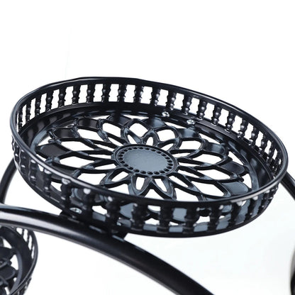 Metal Plant Stands 6 Pots Plants Flower Stand for Patio Garden Living Room Corner Balcony Bedroom Black / White    Home Decor Supply | Online Retail | ShoreShopper.com