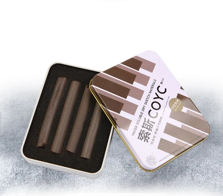 4 Pcs/box Sketch Charcoal Water-soluble Sketching Dry Materials Charcoal Brushes Charcoal Strips Art Painting Supplies    Home Decor Supply | Online Retail | ShoreShopper.com