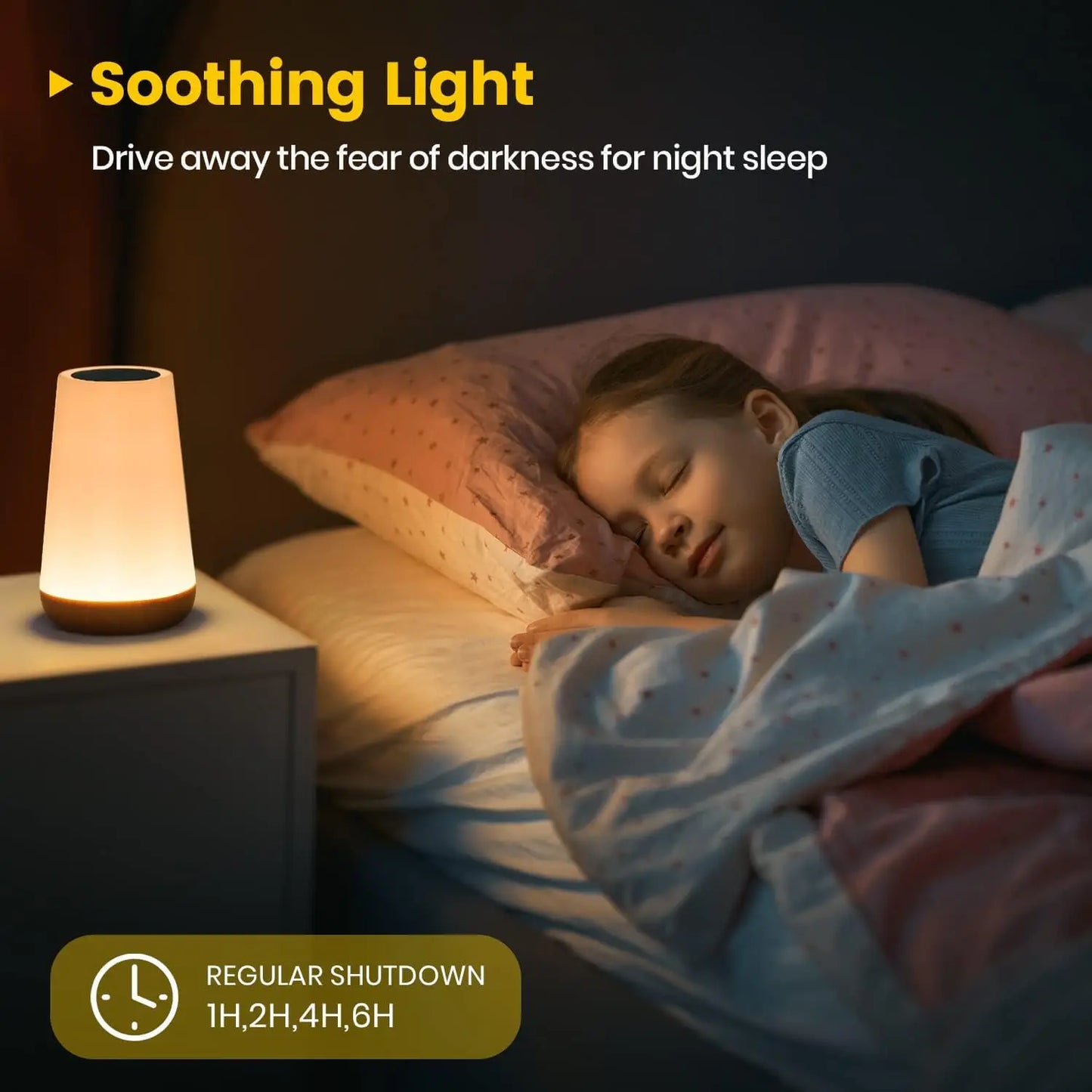 13 Color Changing Night Light Remote Control Touch USB Rechargeable RGB Night Lamp Dimmable Lamp Portable Table Bedside Lamp - ShoreCo.Shop