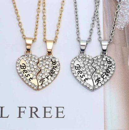New Best Friends Necklace For Women Girls Broken Heart Puzzle Musical Note Pendant Necklaces BFF Friendship Forever Jewelry Gift