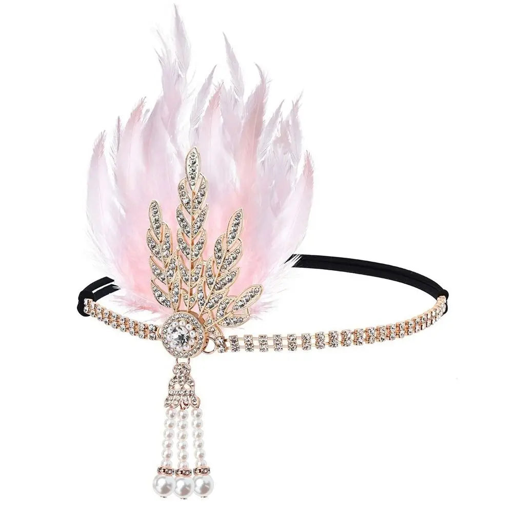 Gatsby Cosplay Dress Headwear Diamond Feather Headwear Korean Style Headband Masquerade Party Accessories Sequin Hair    Your Coastal Marketplace | Shoreshopper.com