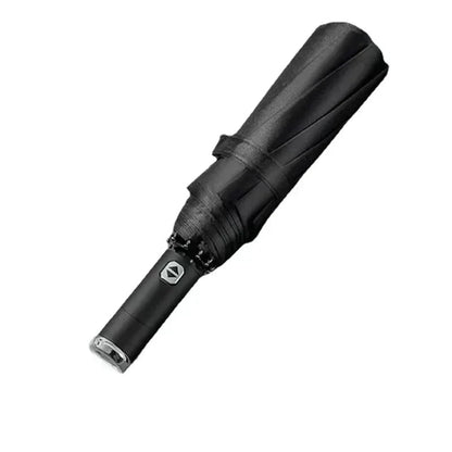 Travel Umbrella with Built-In LED Flashlight Rotating Handle Windproof 10-Rib UV Protection Automatic Open Design    Your Coastal Marketplace | Shoreshopper.com