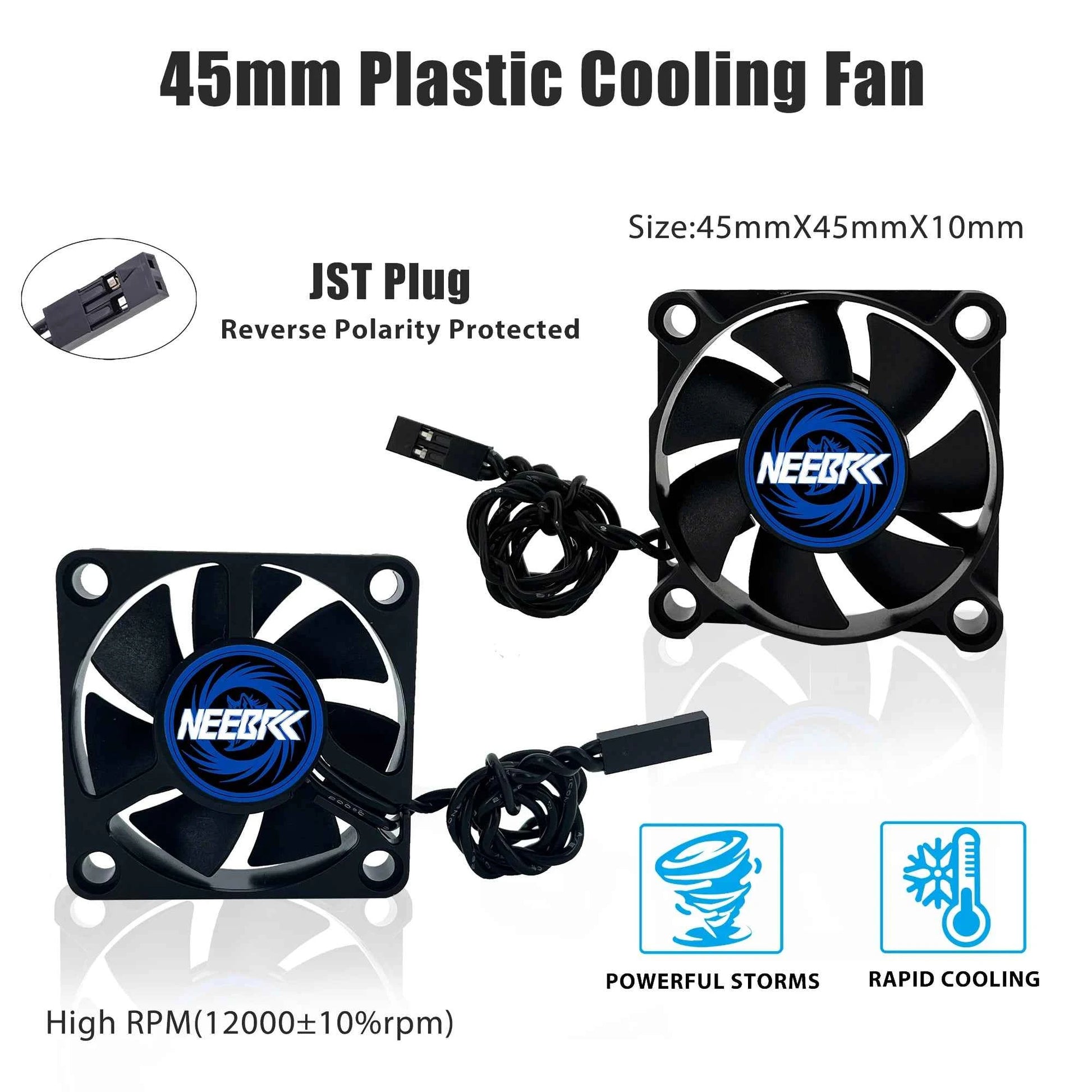 RC Motor Waterproof Fan 25/30/35/40/45/50mm 10000-30000RPM 5V-12V DC Rapid Cool Cooling Heatsink for Brushless Motor 28/36/42mm