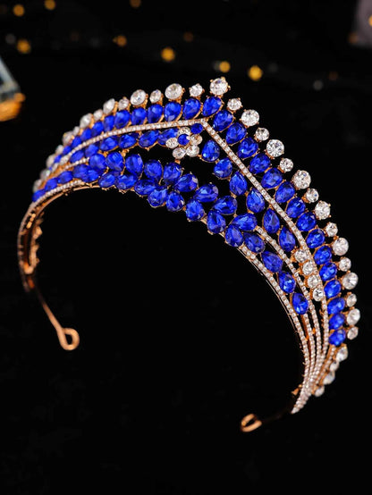 Bridal Headwear Diamond Crown Wedding Banquet Accessories Headwear Luxury and Elegant Crown
