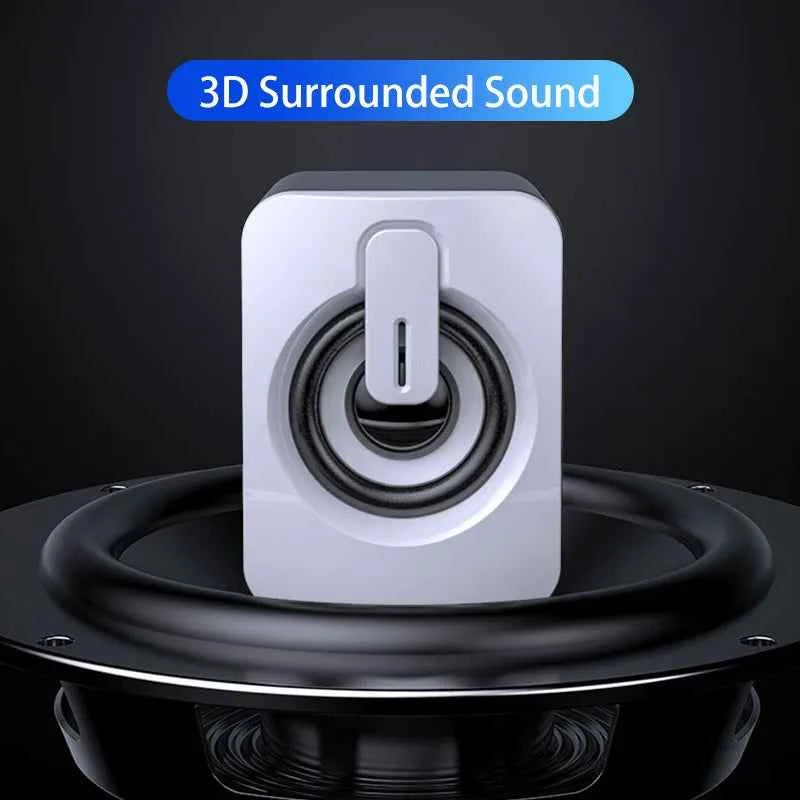 Computer Speakers PC Sound Box HIFI Stereo Microphone USB Wired Caixa De Som with LED Light For Desktop Computer