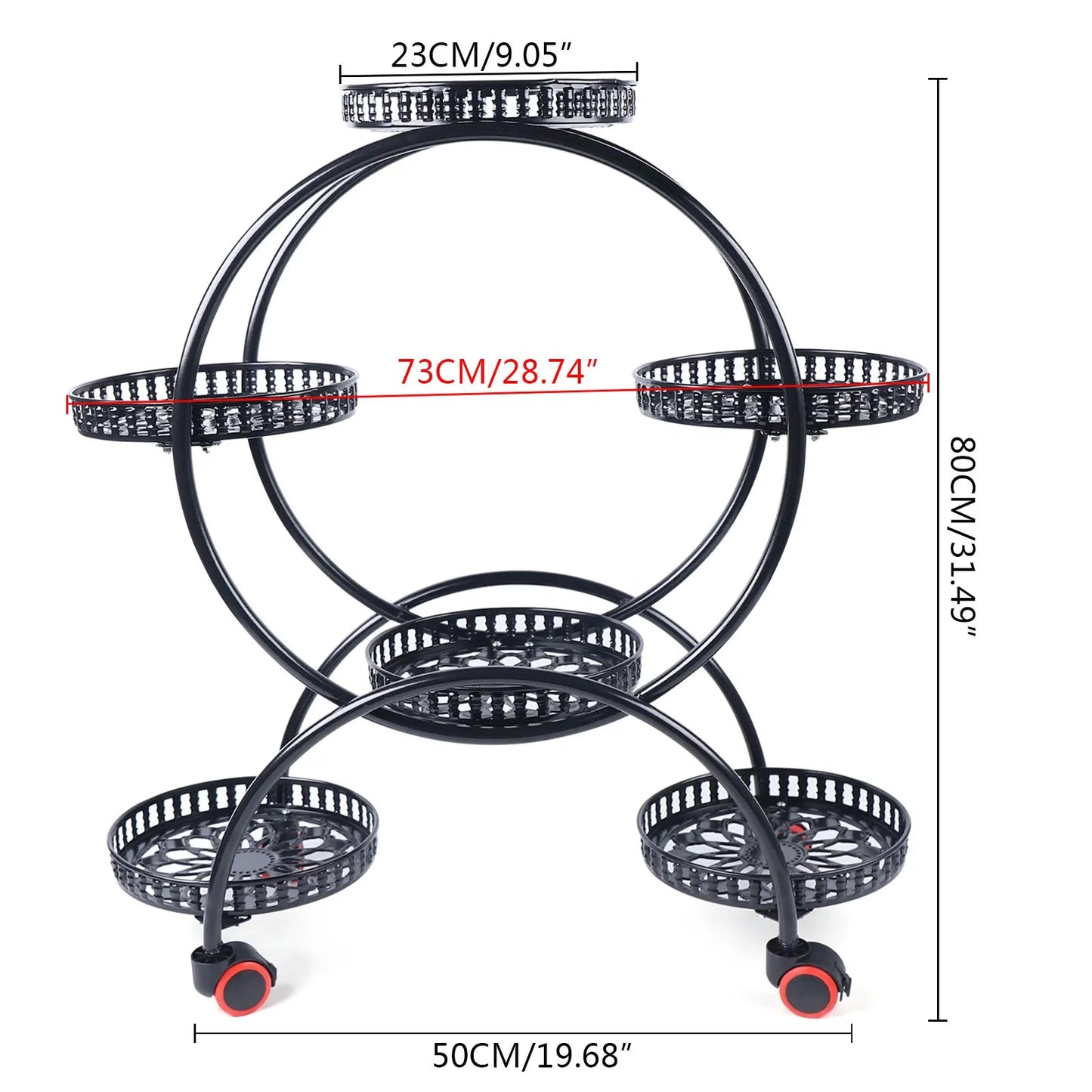 Metal Plant Stands 6 Pots Plants Flower Stand for Patio Garden Living Room Corner Balcony Bedroom Black / White    Home Decor Supply | Online Retail | ShoreShopper.com