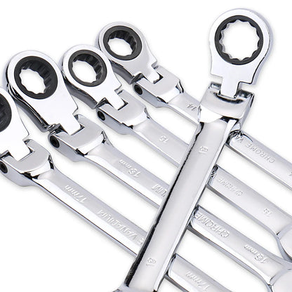 Ratchet Wrench of Keys Spanner Set Hand Tool 72-Tooth Ratcheting Flexible Head Mirror Finish 6mm-27mm Auto and Home Repair 1 pcs    Home Decor Supply | Online Retail | ShoreShopper.com