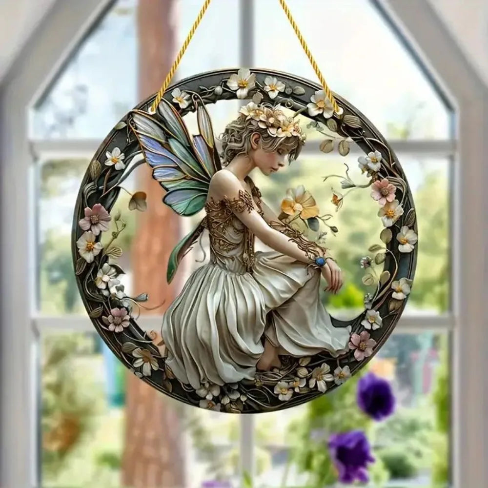 Enchanting Elf Fairy Acrylic Sun Catcher Window Door Display, Seasonal Summer Decor - for Home, Bar, for Daily Christmas Decor    Your Coastal Marketplace | Shoreshopper.com