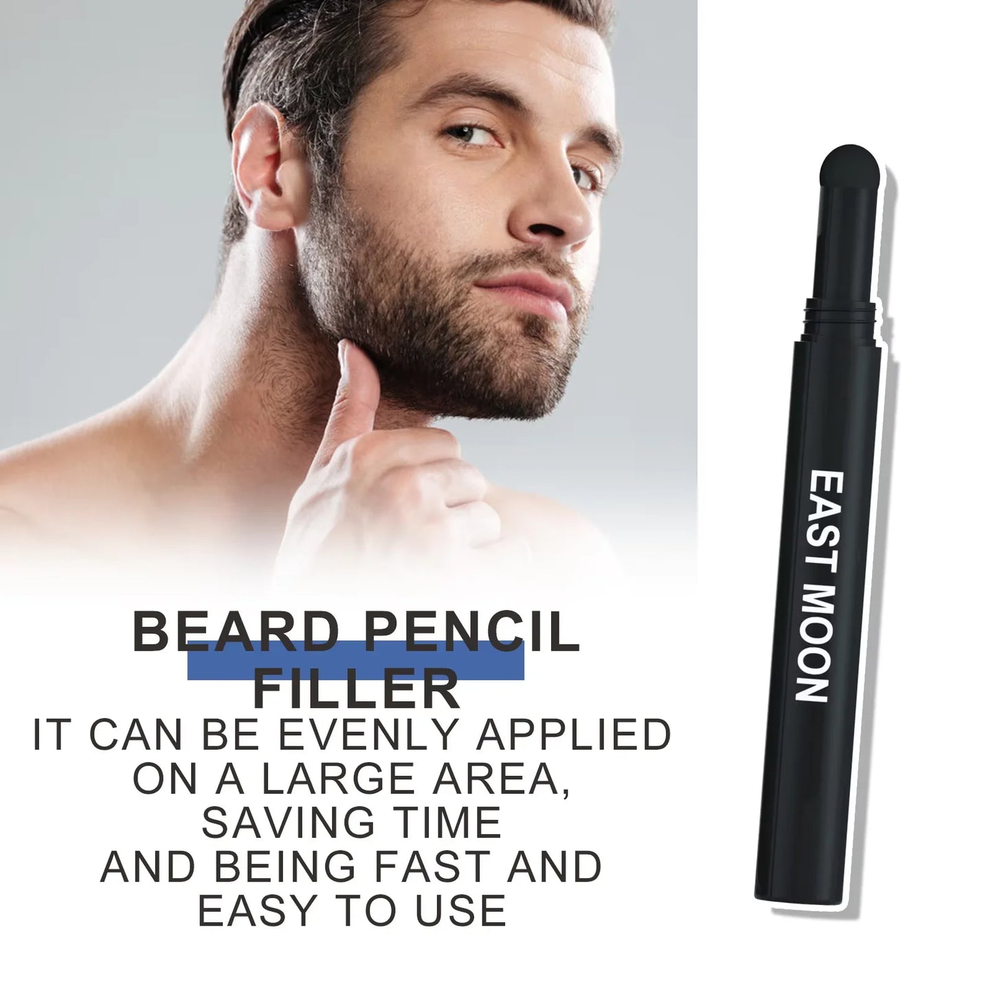 Waterproof Beard Pen Brush Beard Enhancer Lasting Hair Line Cover Repair Moustache Coloring Shaping Tools Beard Filler Pencil - ShoreCo.Shop
