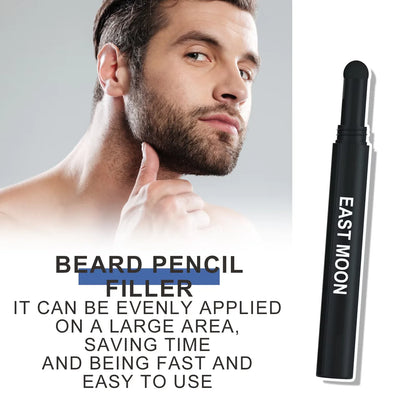 Waterproof Beard Pen Brush Beard Enhancer Lasting Hair Line Cover Repair Moustache Coloring Shaping Tools Beard Filler Pencil - ShoreCo.Shop