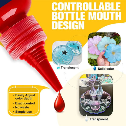 6 Colors Acrylic Paint 50ml/Bottle Satin Finsh Quick Dry Non Toxic Epoxy Resin Pigment Paste For Graffiti Resina Art Painting    Home Decor Supply | Online Retail | ShoreShopper.com