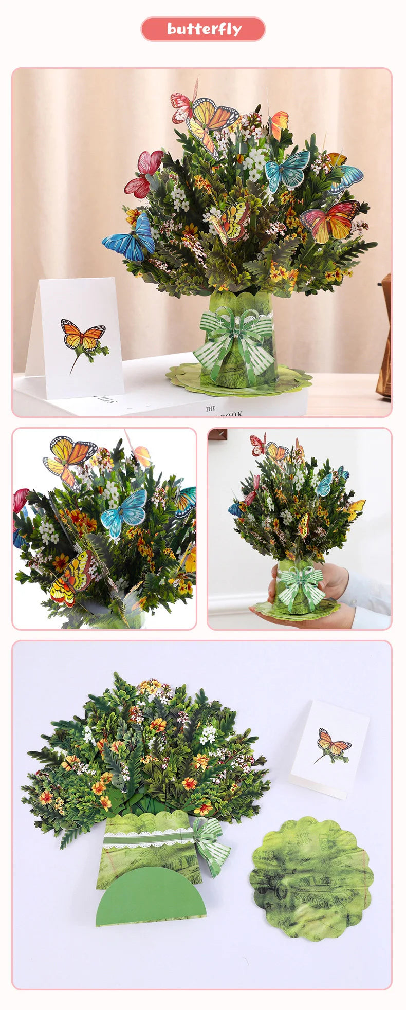3D Creative Bouquet Gift Card for Mother Father Wife Friends Blessing Card Gift for Mothers Fathers Day Thank You Greeting Cards    Your Coastal Marketplace | Shoreshopper.com