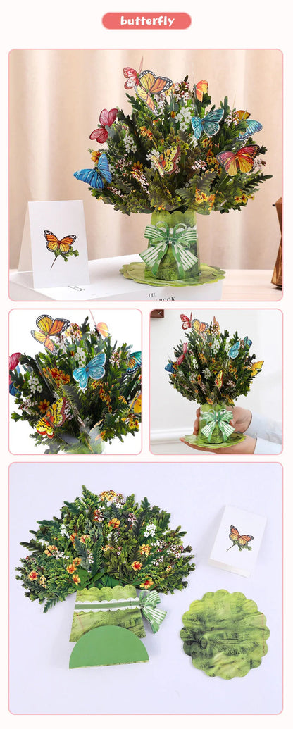 3D Creative Bouquet Gift Card for Mother Father Wife Friends Blessing Card Gift for Mothers Fathers Day Thank You Greeting Cards    Your Coastal Marketplace | Shoreshopper.com