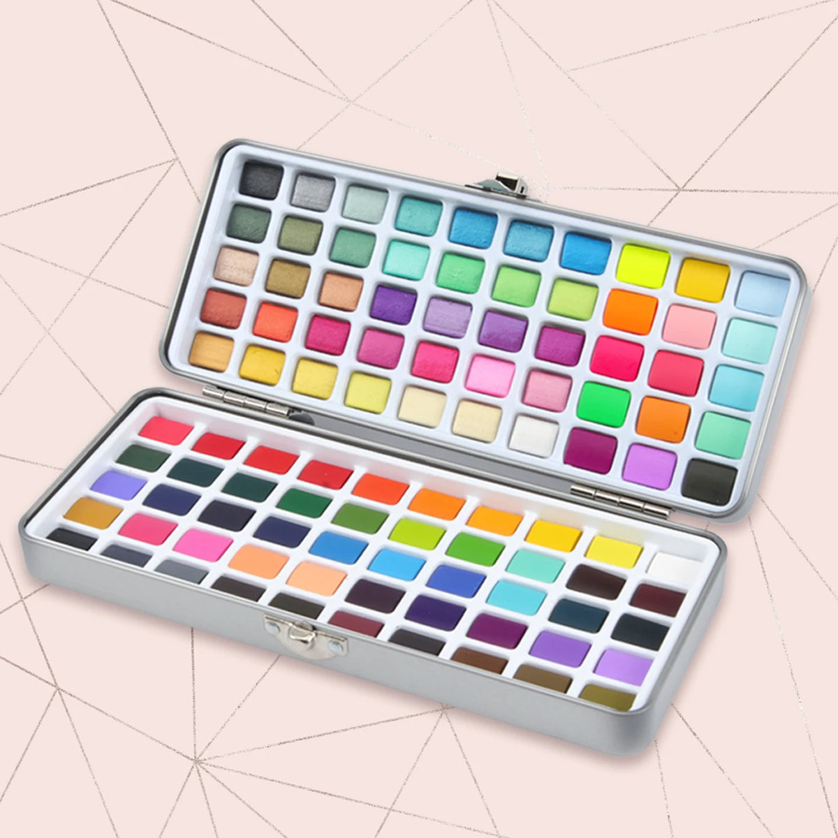Seamiart 50/72/90/100 Color Solid Watercolor Paint Set Basic Neone Glitter Watercolor Pigments for Drawing Art Paint Supplies    Home Decor Supply | Online Retail | ShoreShopper.com