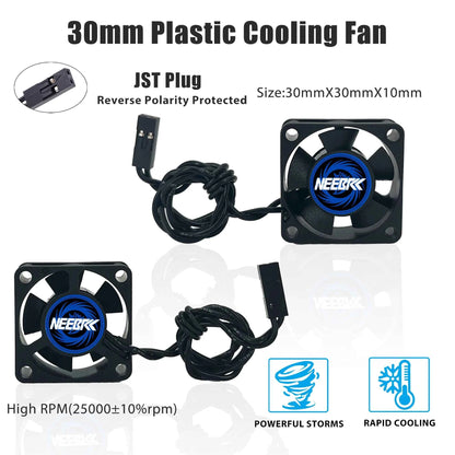 RC Motor Waterproof Fan 25/30/35/40/45/50mm 10000-30000RPM 5V-12V DC Rapid Cool Cooling Heatsink for Brushless Motor 28/36/42mm