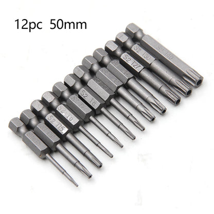 50-75-100mm Hollow Plum Blossom Extended S2 Bit Hexagon Handle Screwdriver Bit Screwdriver Tool Set    Home Decor Supply | Online Retail | ShoreShopper.com