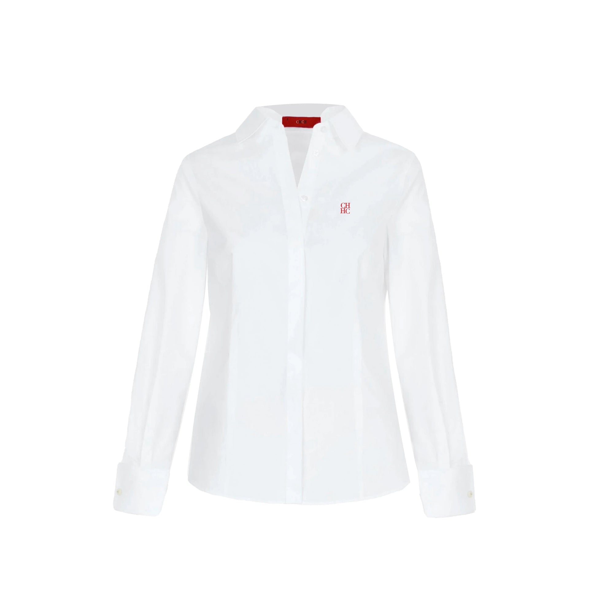 CH Women's Clothing -Women's White Button Down Shirt CHHC Logo Embroidered Long Sleeve Casual Formal Office Blouse Top    Your Coastal Marketplace | Shoreshopper.com