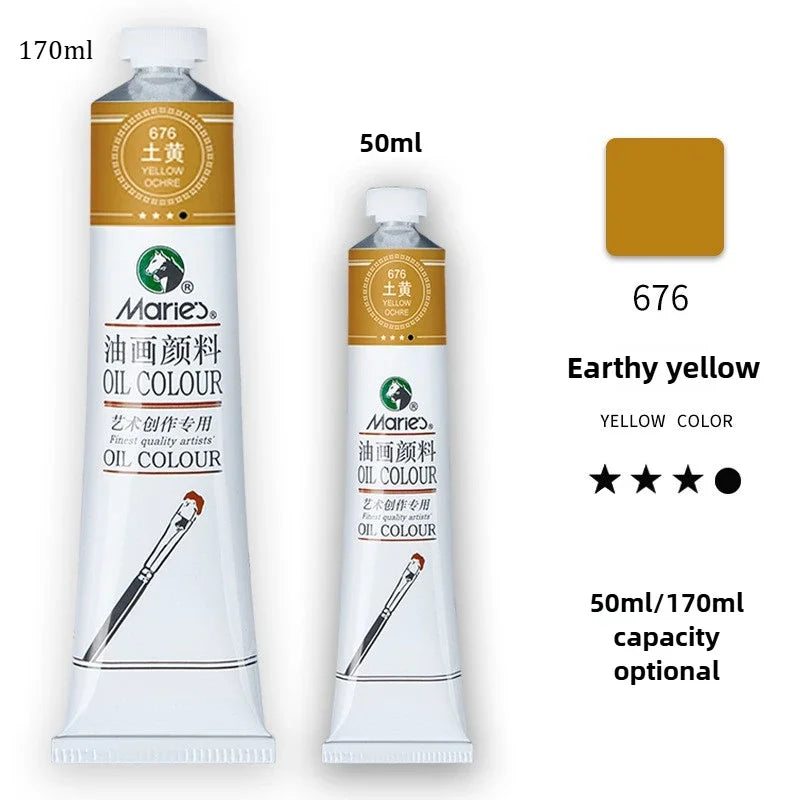Marie's Oil Paint 170ML Oil Painting Art Creation Pigment Large Oil Paint Paint Single Commonly Used 24 Colors    Home Decor Supply | Online Retail | ShoreShopper.com