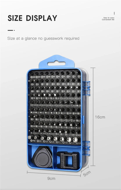 New 115 in 1 Professional Repair Tool Precision Screwdriver Set Magnetic Torx Hex Screw Driver Bits Kit for Xiaomi Mac PC iPhone    Home Decor Supply | Online Retail | ShoreShopper.com
