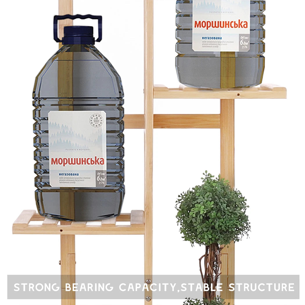 Bamboo Corner Tall Plant Stand Rack Multiple Flower Holder Shelf Indoor Outdoor    Home Decor Supply | Online Retail | ShoreShopper.com
