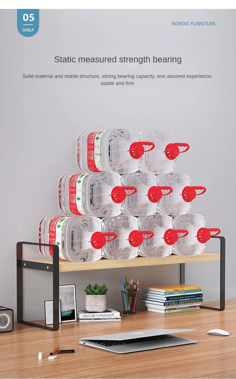 Shelf Desktop Storage  Bookshelf Student Desk Shelves Racks Office Computer Desk Tiered Cabinet Home Storage Holders Organizer    Home Decor Supply | Online Retail | ShoreShopper.com
