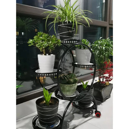 Metal Plant Stands 6 Pots Plants Flower Stand for Patio Garden Living Room Corner Balcony Bedroom Black / White    Home Decor Supply | Online Retail | ShoreShopper.com